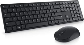Dell סט מקלדת ועכבר אלחוטי Dell KM5221W שקט במיוחד תומך Windows, Mac ולינוקס