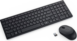Dell סט מקלדת ועכבר אלחוטיים שקטים Dell Multi-Device Wireless Keyboard and Mouse KM555 Dual Mode Black Heb/Eng