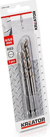 Varo סט מקדחי HEX אימפקט מתכת   4-5-6 מ"מ  KRT011308