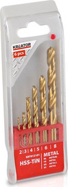 Varo סט מקדחי HSS פח 6 יחידות  2-8 מ"מ  KRT012101