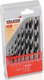 KREATOR סט 8 מקדחי עץ 3-10 מ"מ KREATOR קרייטור KRT012302