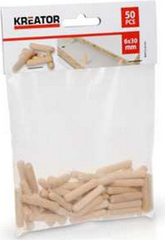 Varo דיבל עץ 40 יחידות  KRT110102  8x40mm