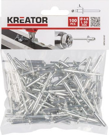 Varo ניטים מארז 100 יח'  KRT618107  4.8x20