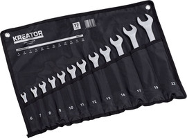 KREATOR סט מפתחות רינג 6-22 מ"מ - 12 חלקים Kreator קרייטור KRT500012