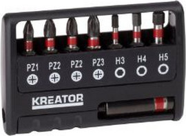 KREATOR סט ביטים מקצועי - 8 חלקים KREATOR קרייטור KRT064263