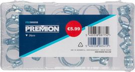Premion סט מהדקים בגדלים שונים לצינורות 26 יחידות  PRE900056