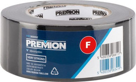 Premion סרט דביק שחור עמיד במים 48 מ"מ אורך 40 מטר  PRE900092