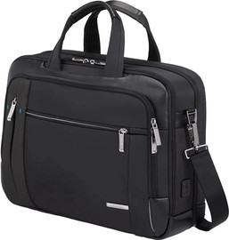 Samsonite תיק צד עסקי עם תא ייעודי ללפטופ דגם SPECTROLITE 3.0 BAILHANDLE 15.6" EXP מבית המותג Samsonite צבע שחור