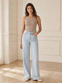 LEVI'S גינס ליוויס Ribcage Wide Leg נשים - ליוויס - Blue