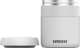 Kambukka קופסת אוכל תרמית 600 מ"ל Bora - לבן גיר Chalk White