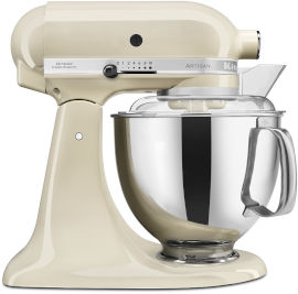 KitchenAid מיקסר מקצועי 2 קערות KitchenAid קיטשן אייד Artisan 5KSM175EAC שקד