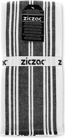 Tiseco מגבת מטבח Culinary Duo Stripe 50x76 black, סט 3