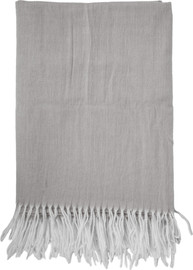 Tiseco שמיכה Amalia 150x200 cm + fringes, grey