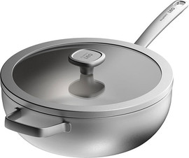 Berghoff מחבת עם מכסה 28 ס"מ נירוסטה ממוחזרת Graphite