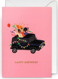 1item כרטיס ברכה Party Car