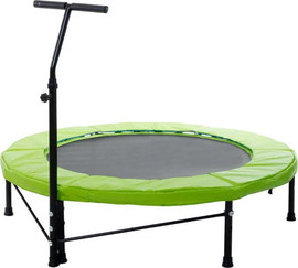 Jumpy Jump טרמפולינה למרפסת או לחצר בקוטר 140 ס"מ עם ידית אחיזה וריפוד מגן