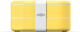 Utillife קופסת אוכל BENTO צהובה, 2 קומות 1000 מ"ל