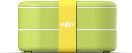 Utillife קופסת אוכל BENTO ירוקה, 2 קומות 1000 מ"ל