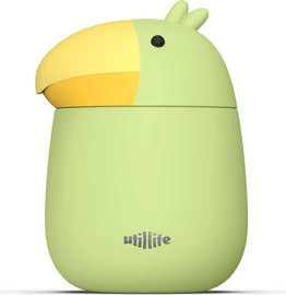 Utillife קופסת אוכל תרמית תוכי ירוק 600 מ"ל