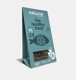 Naturea חטיף חצי לח נטוראה לכלב בטעם דגים 100 גרם