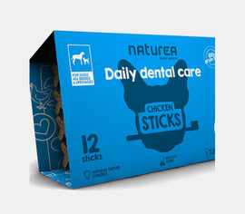 Naturea חטיף דנטלי נטוראה לכלב בטעם עוף - 12 יחידות במארז