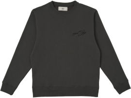Sanjo סווטשירט יוניסקס Serif Embroidery Sweatshirt anthracite