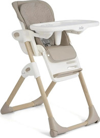Joie כסא אוכל לתינוק מתכוונן 2ב1 מסגרת עץ דגם Mimzy Recline Wood צבע strata-dune-wood