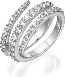 Le Bijou Round Spiral טבעת רודיום