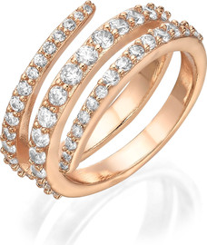 Le Bijou Round Spiral טבעת רוזגולד