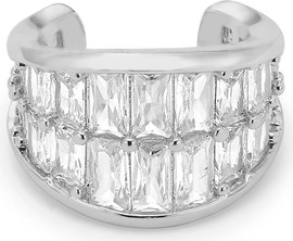 Le Bijou Gemma Mix Cuff עגיל קאף רודיום