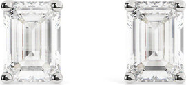 Le Bijou Emerald stud עגילים רודיום 2ק