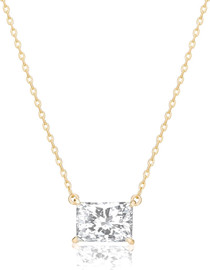 Le Bijou Emerald Solitaire שרשרת זהב 3ק