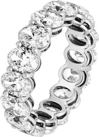 Le Bijou Oval Eternity Band טבעת רודיום