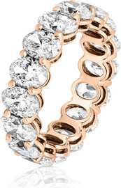 Le Bijou Oval Eternity Band טבעת רוזגולד