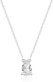 Le Bijou Pear Shape Solitaire שרשרת רודיום