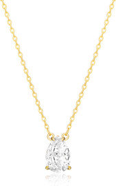 Le Bijou Pear Shape Solitaire שרשרת זהב
