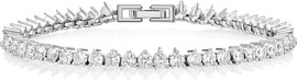 Le Bijou Classic Tennis  3mm צמיד רודיום
