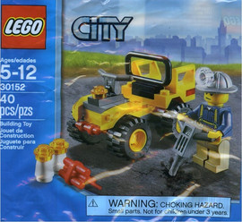 לגו 30152 שקית לגו סיטי עובד כרייה - Lego