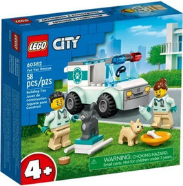 לגו לגו סיטי רכב להצלת חיות מחמד 60382 - Lego