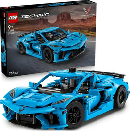 לגו לגו טכניק מכונית כחולה lego - chevrolet Corvette Stingray 42217