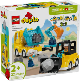 לגו לגו דופלו 3 ב -1 כלי רכב לעבודות בניה 10475 Lego