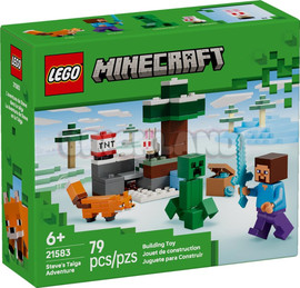 לגו לגו מיינקראפט ההרפתקה של סטיב בטייגה 21583 - Lego
