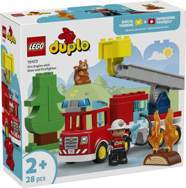 לגו לגו דופלו - כבאית עם צינור וכבאי 10473 Lego