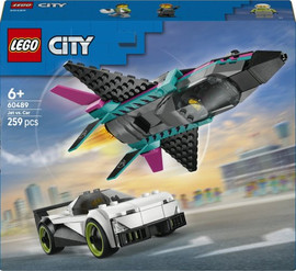 לגו מטוס סילון נגד מכונית LEGO City 60489