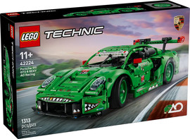 לגו טכני - מכונית מרוץ PORSCHE 911 GT3 R REXY AO RACING LEGO 42224