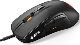SteelSeries עכבר גיימינג חוטי כולל מסך OLED ותאורה SteelSeries סטיל סיריס Rival 710