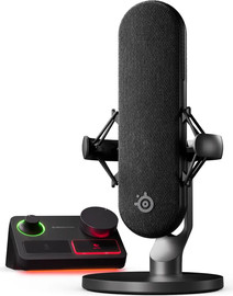 SteelSeries מיקרופון XLR באיכות סטודי לגיימינג מקצועי Alias Pro EMEA שחור