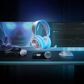 SteelSeries אוזניות גיימינג אלחוטיות SteelSeries Arctis Nova Pro PlayStation עם מיקרופון