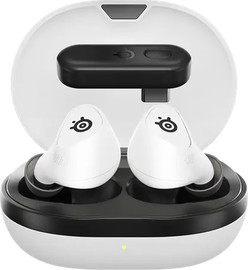 SteelSeries אוזניות גיימינג אלחוטיות לפלייסטיישן SteelSeries Arctis GameBuds TWS 2.4GHZ שמע 360° וחיי סוללה עד 10 שעות לבן