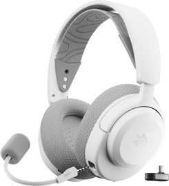 SteelSeries אוזניות גיימינג אלחוטיות SteelSeries Arctis Nova 3P ל-PlayStation ו-PC בחר צבע לבן